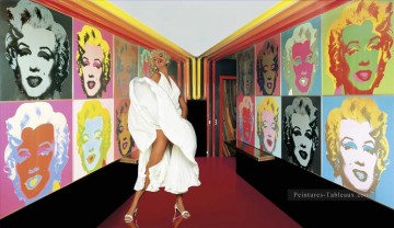 Danseuse de Marilyn Monroe Andy Warhol Peinture à l'huile